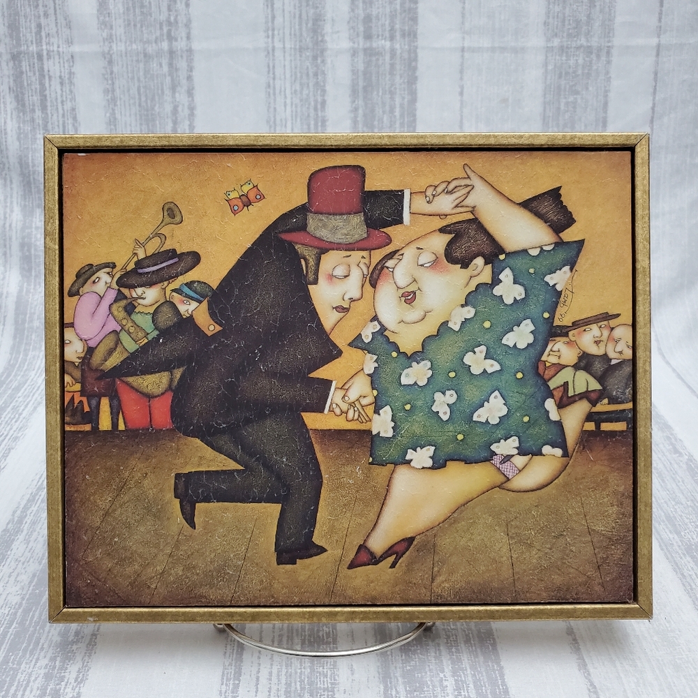 Steven Lamb '99 Dancing Butterflies Acrylic on Board Whimsical Artwork 8" x 10"